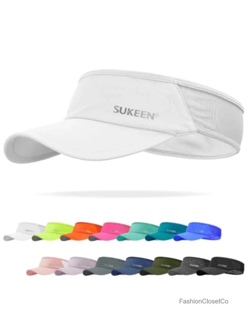 Sports Sun Visor Lightweight Packable Cooling Stretch Visor Hat Running Tennis